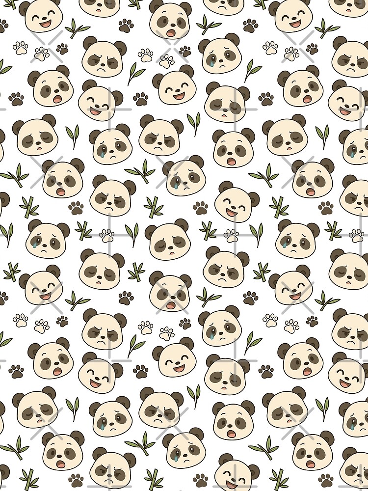Thumbnail 3 of 3, Scarf, Panda Pattern designed and sold by TheNewPixel.