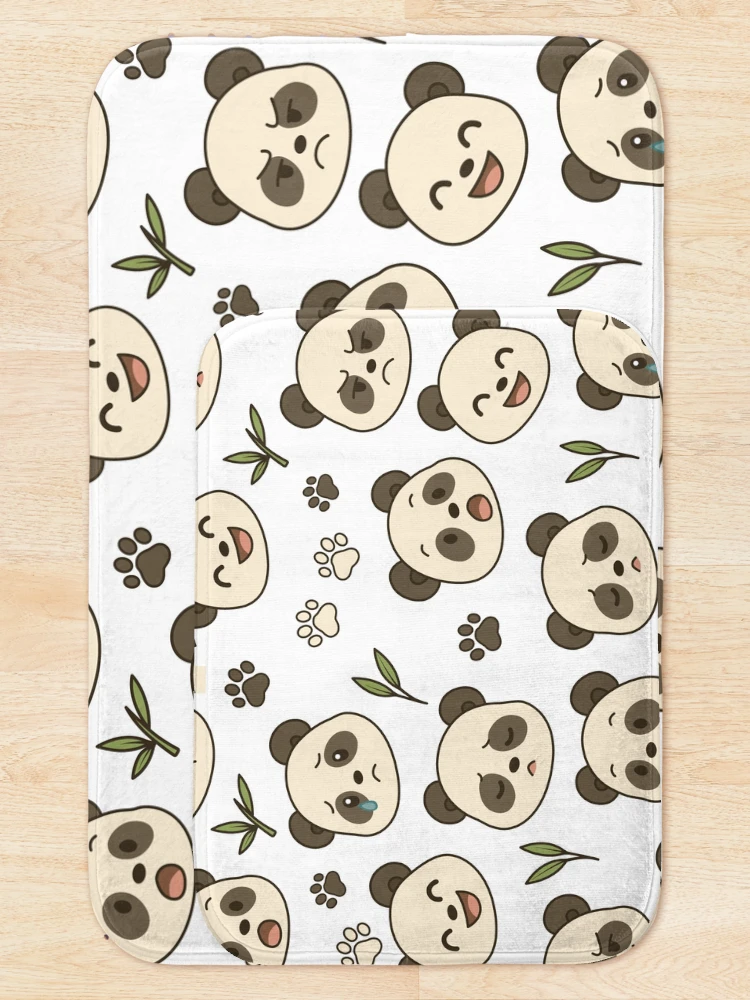 Thumbnail 5 of 6, Bath Mat, Panda Pattern designed and sold by TheNewPixel.
