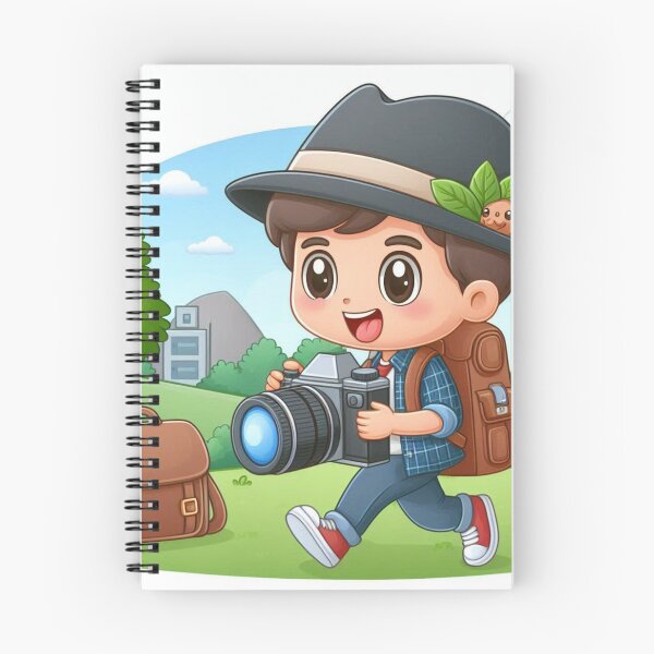 Item preview, Cartoon Nature Photographer – Cute Outdoor Camera Illustration designed and sold by ashokreddy343.