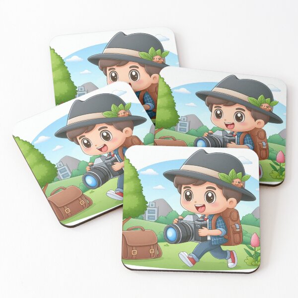 Item preview, Cartoon Nature Photographer – Cute Outdoor Camera Illustration designed and sold by ashokreddy343.