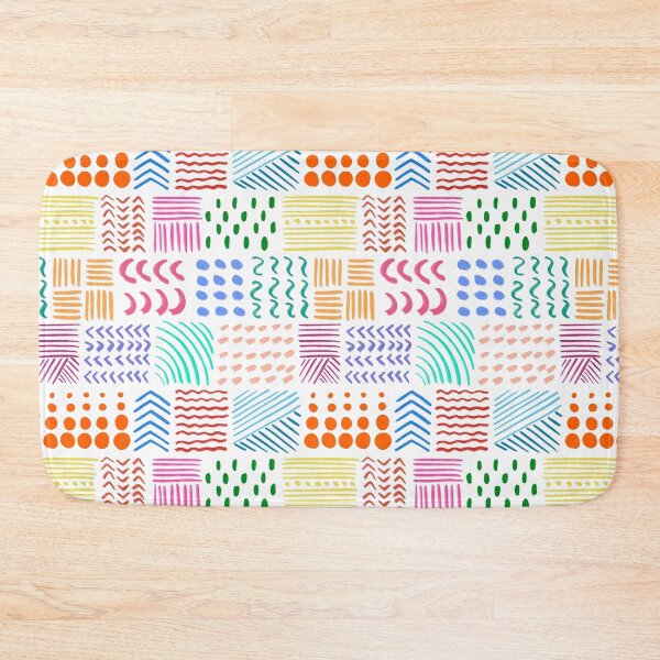 Item preview, Modern Colorful Abstract Pattern, Scandinavian style Lines and Shapes, Geometric Pattern, Nordic Home Decor, Minimalist Pattern Design designed and sold by Natasha May Design.
