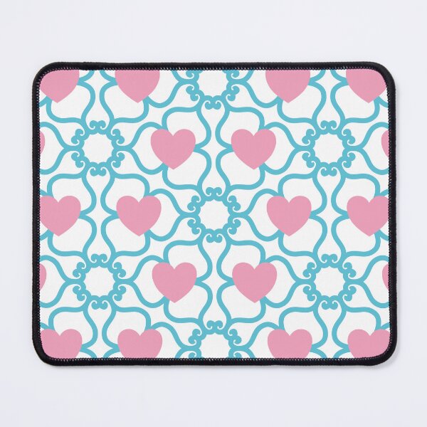 Item preview, Geometric Pattern - Hexagon and Heart (Soft Blue, Soft Pink, White) - Endless Design; Colorful lIlustration. designed and sold by JoelmaQ.