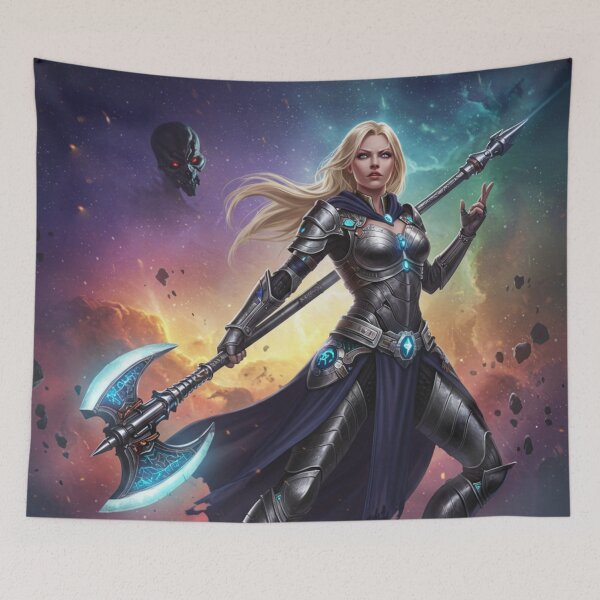 Item preview, Cosmic Valkyrie of Legends designed and sold by JonelleTshirts.