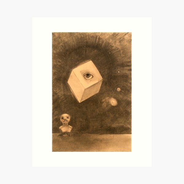Item preview, HD The Cube by Odilon Redon, (1880) High Definition designed and sold by MINDTHECHERRY.