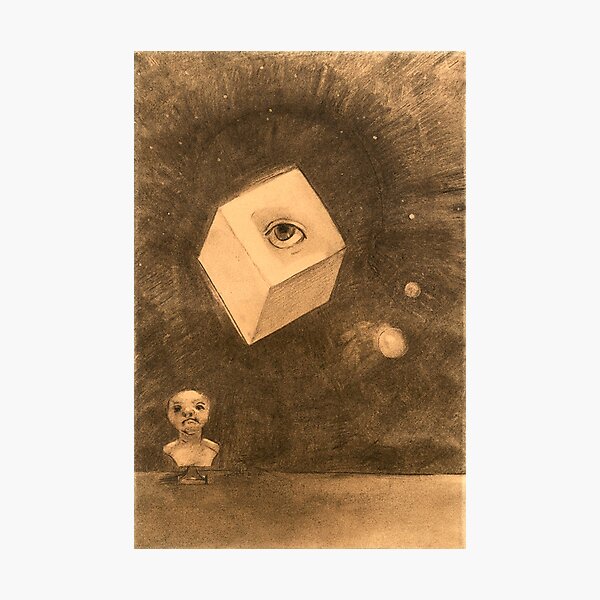 Item preview, HD The Cube by Odilon Redon, (1880) High Definition designed and sold by MINDTHECHERRY.