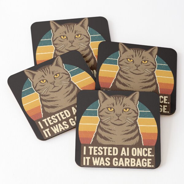 Item preview, AI? Tested. Rated: Trash — Says the Cat. designed and sold by Tadeusz1.