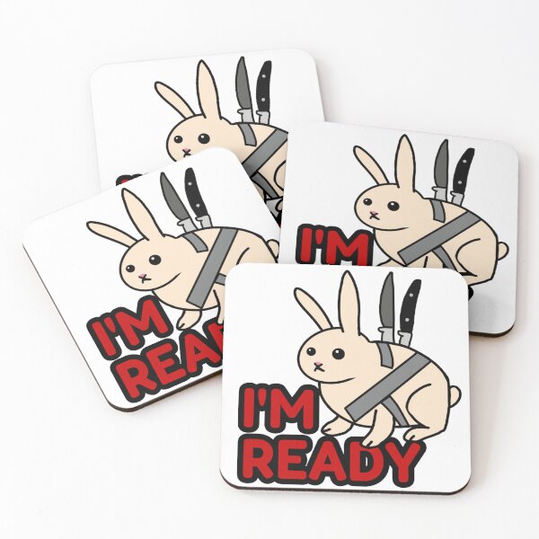 Item preview, Bunny with knives ready for anything designed and sold by WawaDoodle.