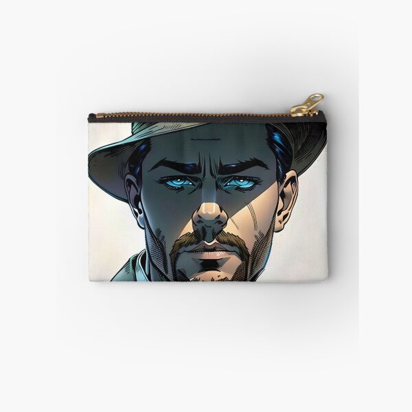 Item preview, Rugged Explorer | Bold Masculine Portrait in Comic Style | Rugged Man with Fedora | Comic Style Masculine Art designed and sold by The Shopping Corner.