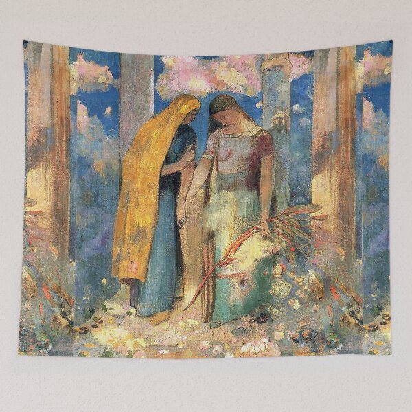 Item preview, HD Mystical conversation, by Odilon Redon (1896) High Definition designed and sold by MINDTHECHERRY.
