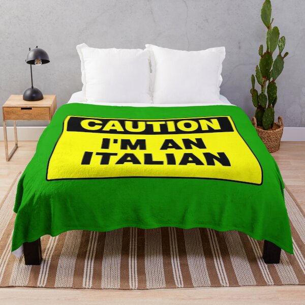 Item preview, Caution I'm An Italian, Yellow Sign, Novelty, Italy, Europe  designed and sold by AASparksDesigns.