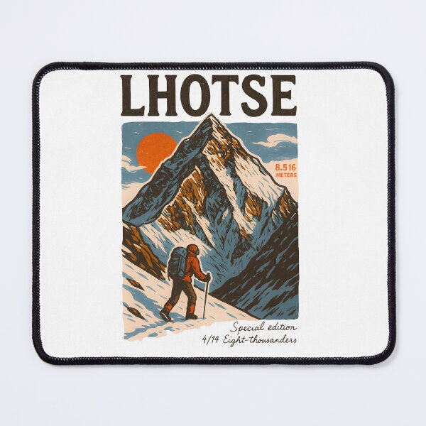 Item preview, Mount Lhotse - Vintage Mountain Print designed and sold by Masha_D.