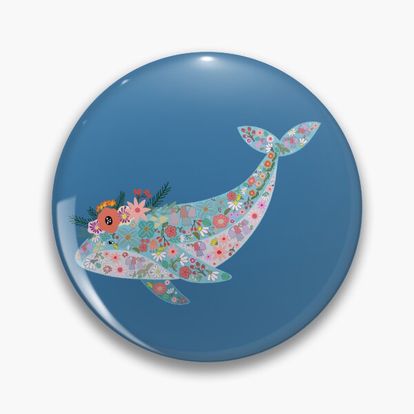 Item preview, Flower Whale designed and sold by IdinDesignShop.