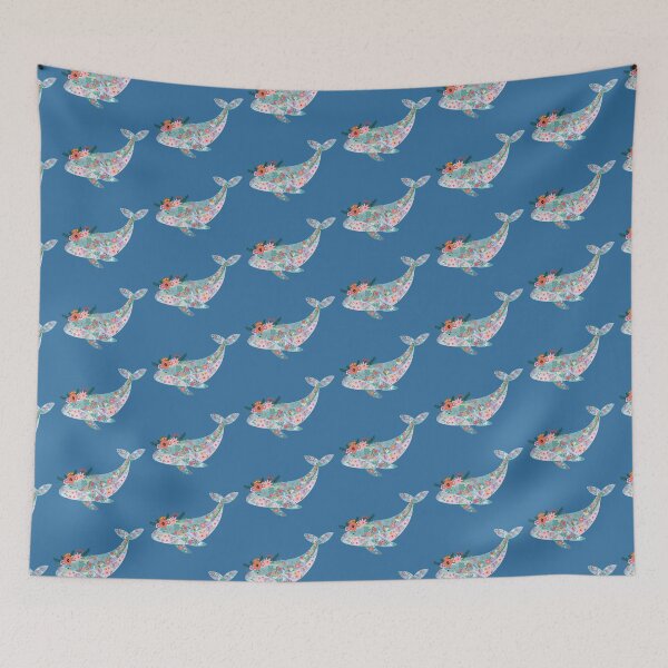 Item preview, Flower Whale designed and sold by IdinDesignShop.