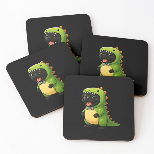 Item preview, Black Pug Dog Dinosaur Costume Trex Animal Lover Boys Girls Kids designed and sold by rafaeltto.