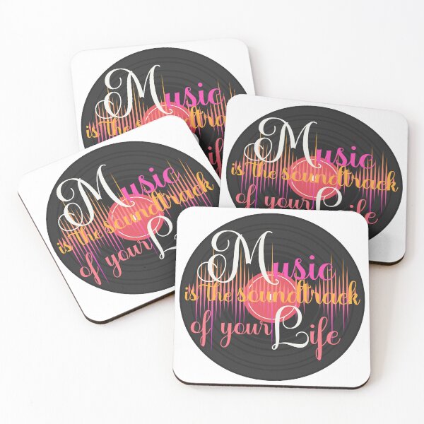 Item preview, Music Is the Soundtrack of Your Life – Emotional Quote Design for Music Lovers & Wedding Singers designed and sold by ArtsyExplorer.