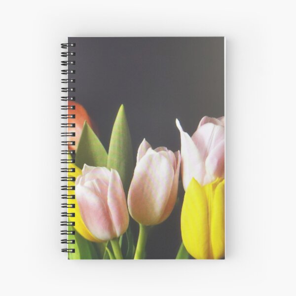 Item preview, K - colorful flower on black background designed and sold by KFoodcourt.