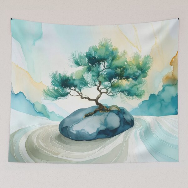 Item preview, Tranquil Stone Amidst Earth Circles designed and sold by In Linear.