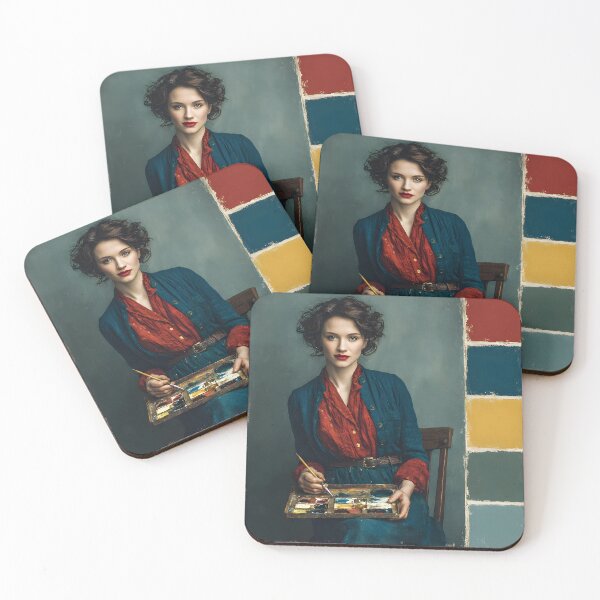 Item preview, Painting lady with Palette designed and sold by nunububu@bkk.