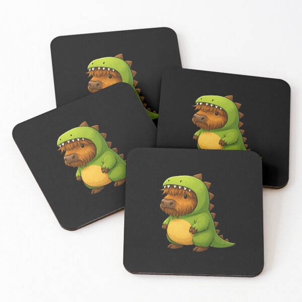 Item preview, Highland Cow Animal Lover Dinosaur Costume Trex Boys Girls Kids designed and sold by rafaeltto.