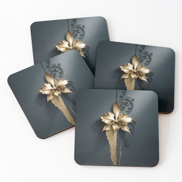 Item preview, Gilded Orchid Elegance designed and sold by ShadowAndSlate.