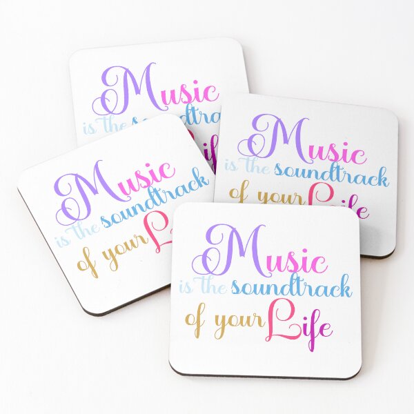 Item preview, Music Is the Soundtrack of Your Life – Heartfelt Quote Design for Music Lovers and Wedding Singers designed and sold by ArtsyExplorer.