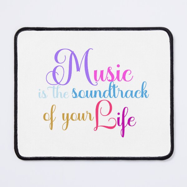 Item preview, Music Is the Soundtrack of Your Life – Heartfelt Quote Design for Music Lovers and Wedding Singers designed and sold by ArtsyExplorer.