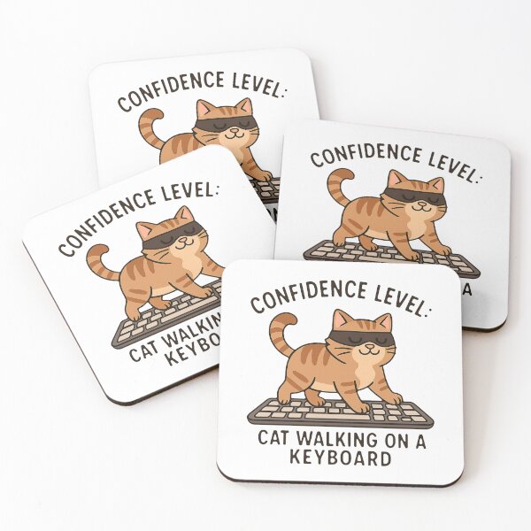 Item preview, Confident Cat – Keyboard Strut Funny Quote designed and sold by FriskySloths.