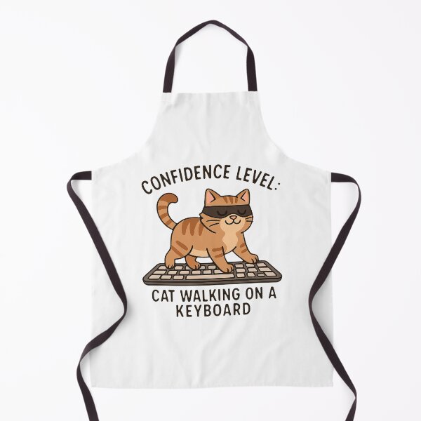 Item preview, Confident Cat – Keyboard Strut Funny Quote designed and sold by FriskySloths.