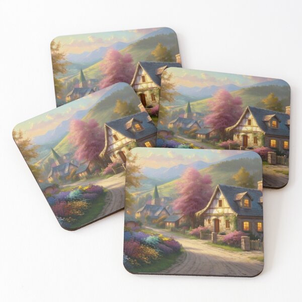 Item preview, Blooming Corners of the Village Street designed and sold by BlareBlare.