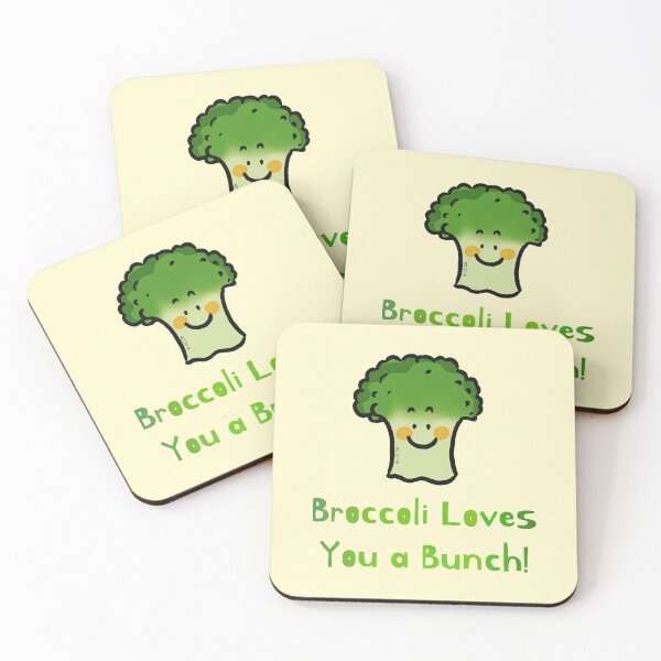 Item preview, Broccoli Loves You a Bunch Design designed and sold by CuteCartoon.