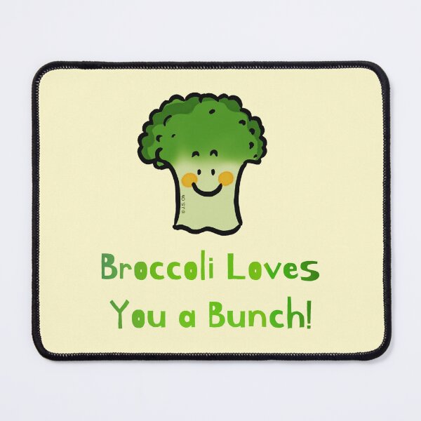 Item preview, Broccoli Loves You a Bunch Design designed and sold by CuteCartoon.