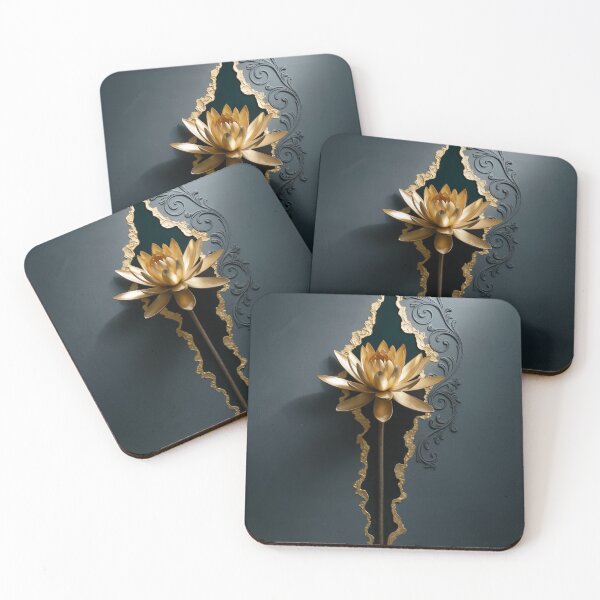 Item preview, Golden Water Lily Bloom designed and sold by ShadowAndSlate.
