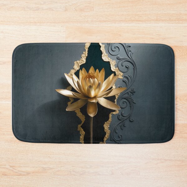 Item preview, Golden Water Lily Bloom designed and sold by ShadowAndSlate.