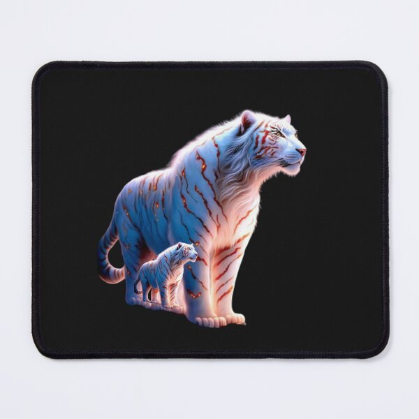 Item preview, beautiful white tiger with pink-red stripes. designed and sold by Nahas2020.