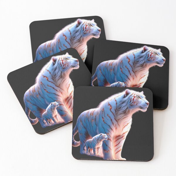 Item preview, beautiful white tiger with pink-red stripes. designed and sold by Nahas2020.