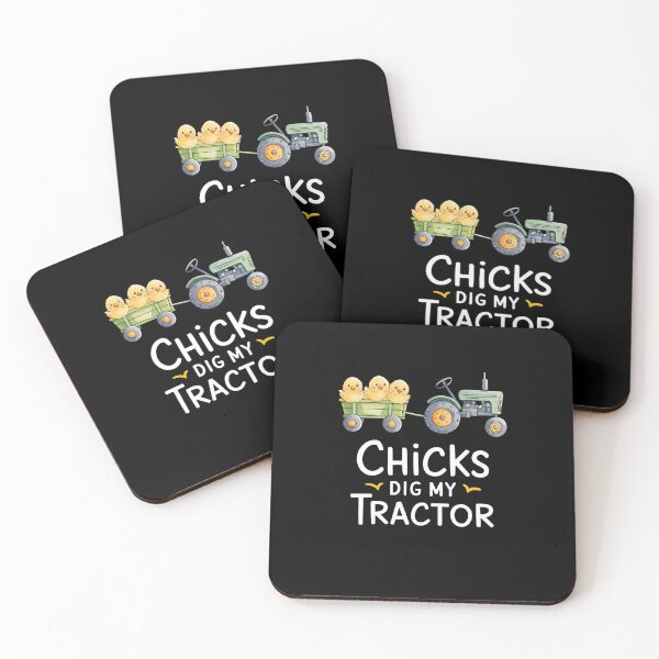 Item preview, Chicks Dig My Tractor Chicken Easter Day Famer Egg Hunting designed and sold by LAZAR-EG.