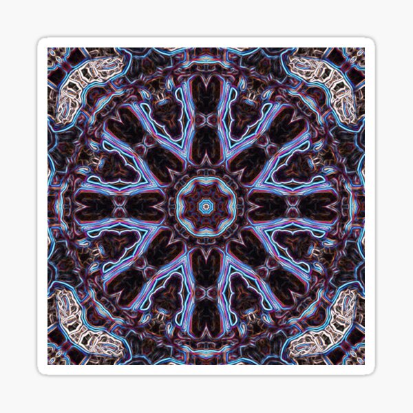 Item preview,  Mandala Eight Petal Talisman Blue designed and sold by Static-Fractal.