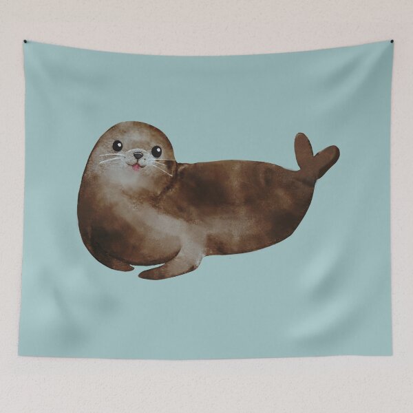 Item preview, Cute Brown Seal  designed and sold by Shloo.