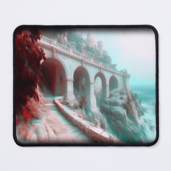 Item preview, Cathedrals Beneath the Undertow – Surreal Gothic Arch Mousepad designed and sold by RadReverie.
