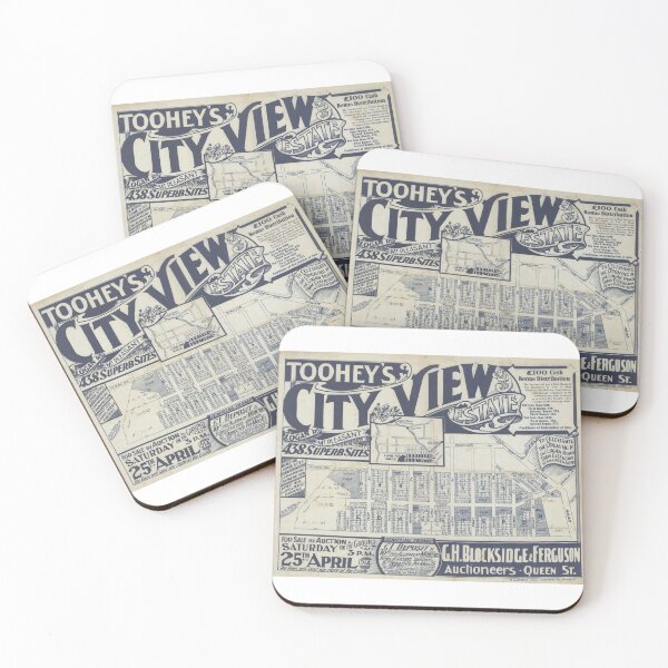 Item preview, Toohey's City View Estate, Greenslopes, Vintage Suburb Map, Historical Map, Real Estate Map designed and sold by housedetective.