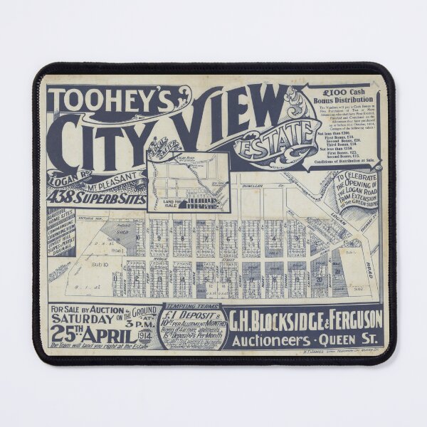 Item preview, Toohey's City View Estate, Greenslopes, Vintage Suburb Map, Historical Map, Real Estate Map designed and sold by housedetective.