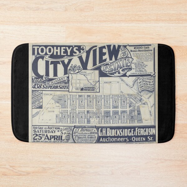 Item preview, Toohey's City View Estate, Greenslopes, Vintage Suburb Map, Historical Map, Real Estate Map designed and sold by housedetective.