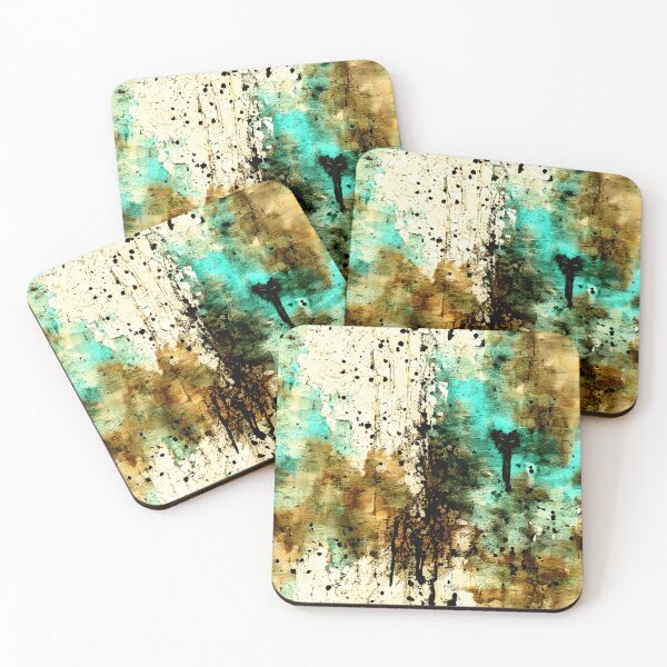 Item preview, Teal Drip – Grungy Modern Expressionism designed and sold by Groovy Looks.
