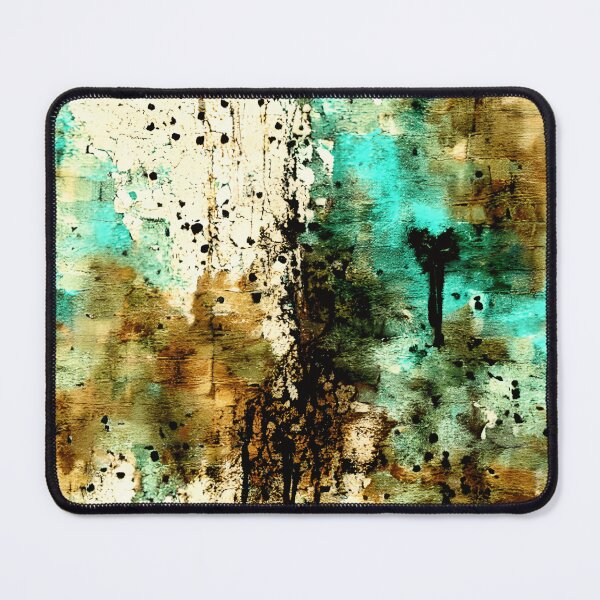 Item preview, Teal Drip – Grungy Modern Expressionism designed and sold by SouthPrint.