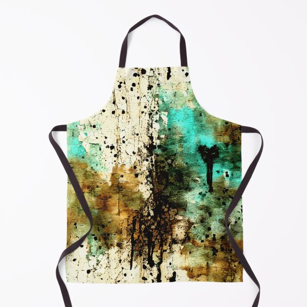 Item preview, Teal Drip – Grungy Modern Expressionism designed and sold by SouthPrint.