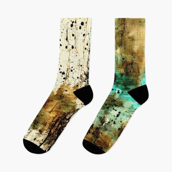 Item preview, Teal Drip – Grungy Modern Expressionism designed and sold by SouthPrint.