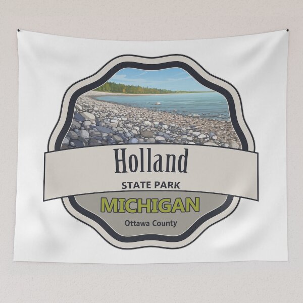 Item preview, Holland State Park, Ottawa County, Michigan designed and sold by Wanderful-roads.