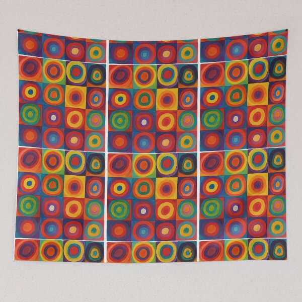 Item preview, Colorful Abstract Circles Modern Art Pattern designed and sold by ArtfulWeave.