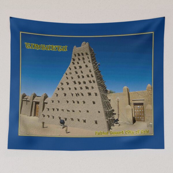 Item preview, TIMBUKTU : Vintage Fabled Desert City of Gold Travel Advertising Print designed and sold by posterbobs.
