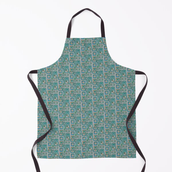 Item preview, Abstract squares neutral whimsy geometric grey pattern designed and sold by lausn.